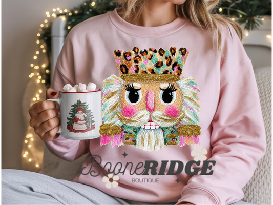 Faux Yarn Nutcracker