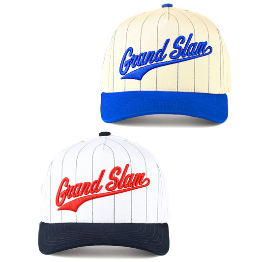 C.C GRAND SLAM Letter Stripe Two Tone Trucker Cap