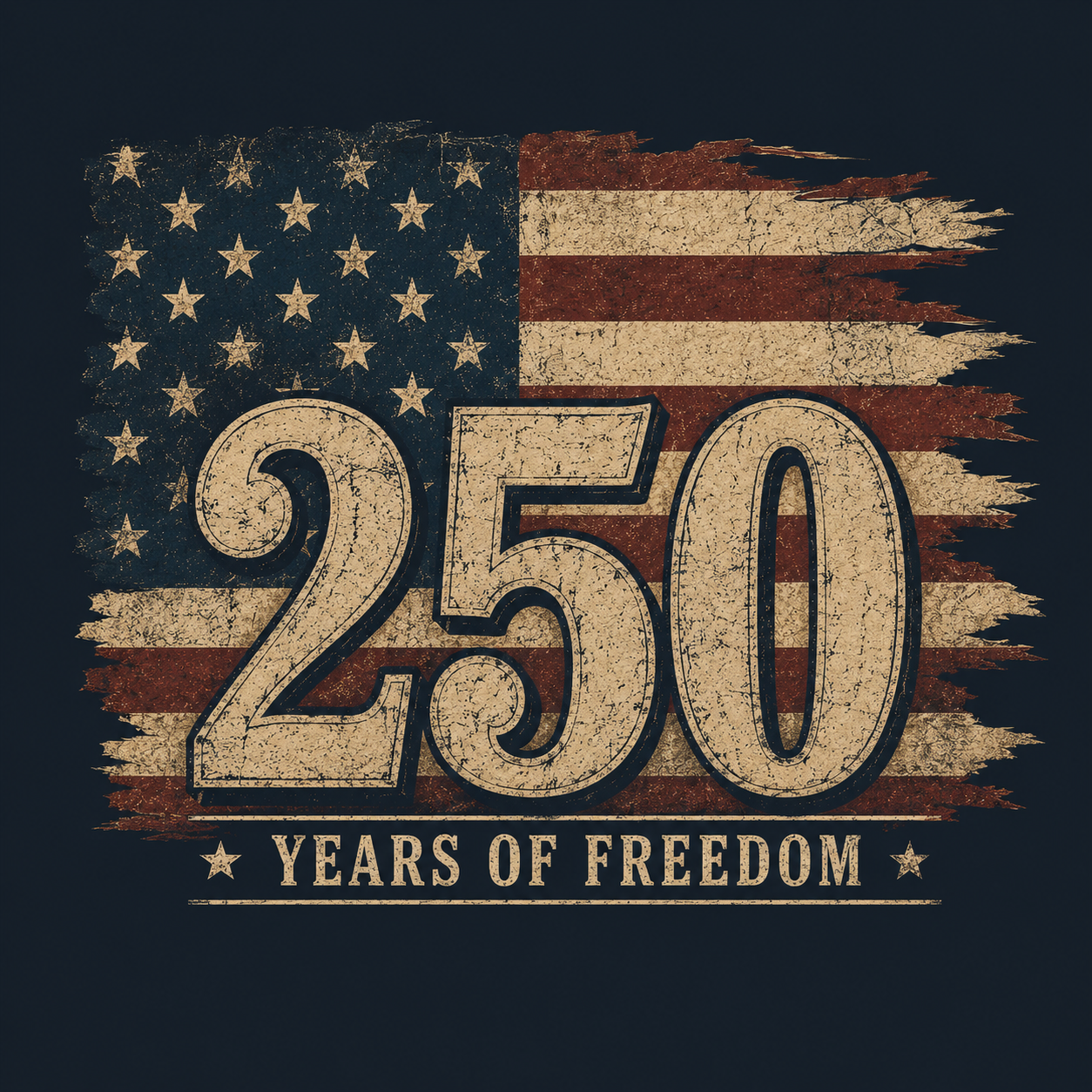 American Line | 250 Vintage Flag