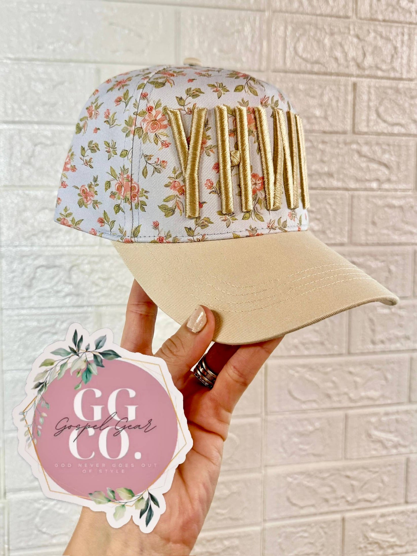 YHWH Puff Embroidered Hat