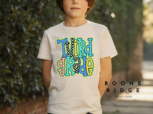 Boy Checkered Grade Level